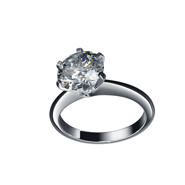 Silver Petal Daisy Diamond Ring